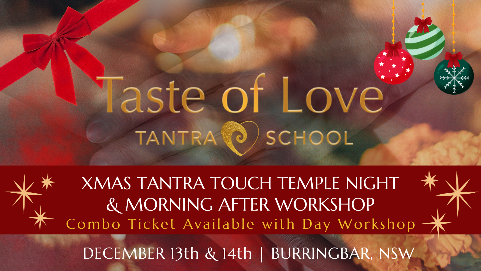 Taste of Love flyer 1 picture of intimate couple